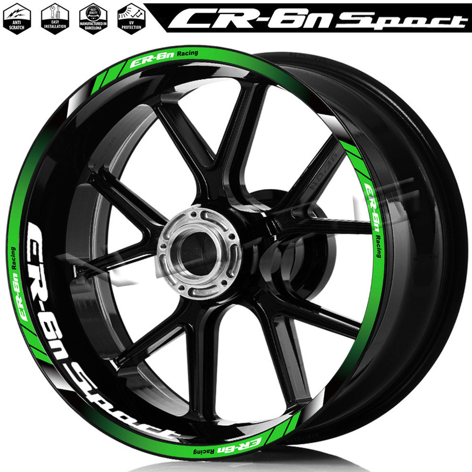 For ER-6N ER6N ER 6N Mortorcycle Wheel Sticker Rim Decal Reflective Hub Stripe Tape Accessories Wate
