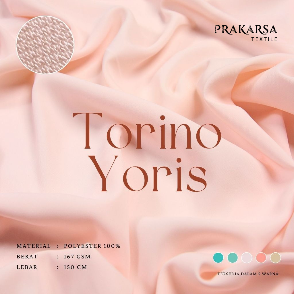 TORINO YORIS KAIN POLOS POLYESTER PREMIUM UNTUK CELANA BLAZER