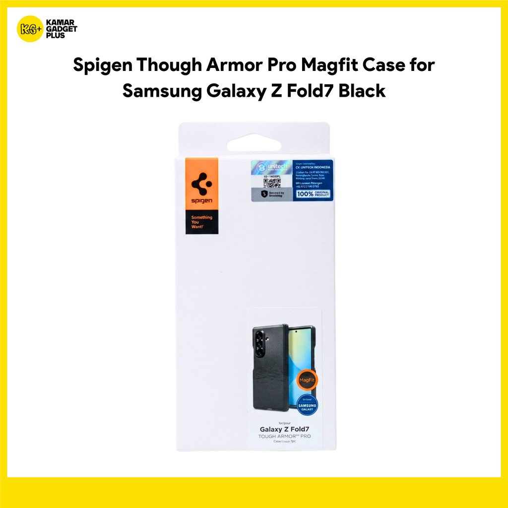 Spigen Case Samsung Galaxy Z Fold 7 Tough Armor Pro Magfit Casing Fold7 Premium Shockproof Black