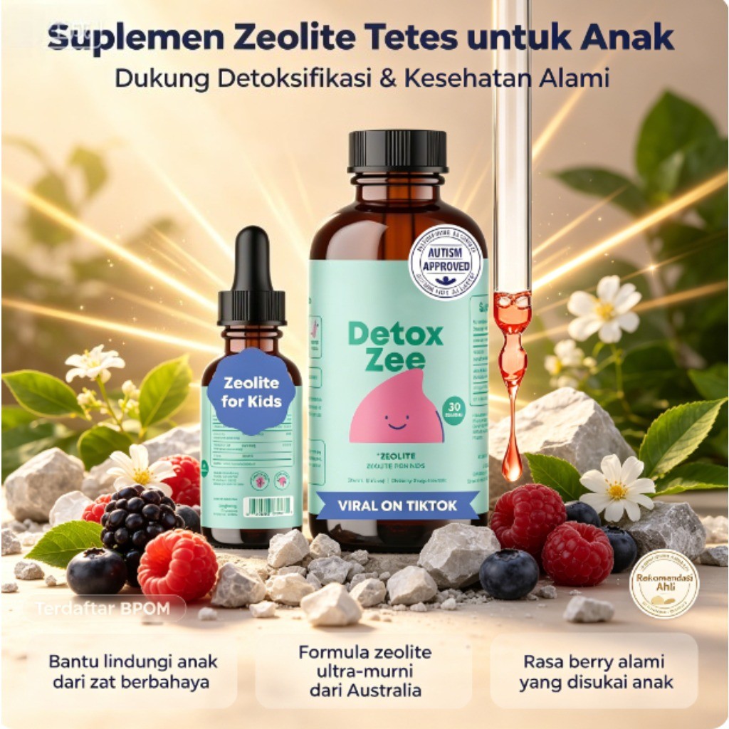 Suplemen Zeolite Tetes untuk Anak 30mL Detox Dukung Kesehatan & Perkembangan ly62242