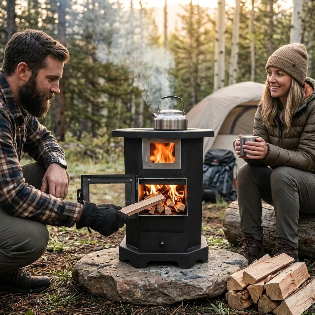 Chimeneas Outdoor Heater Wood Stove Indoor Smokeless Rural New Wood Coal Dual purpose Stove Heating 