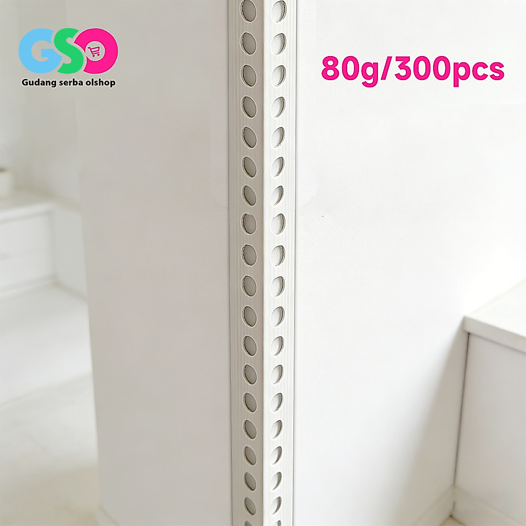 Corner Bead Sudutan 300pcs Luar Tembok (Acian) PVC Sudut Siku Tembok Dinding - Corner Bead Plesteran