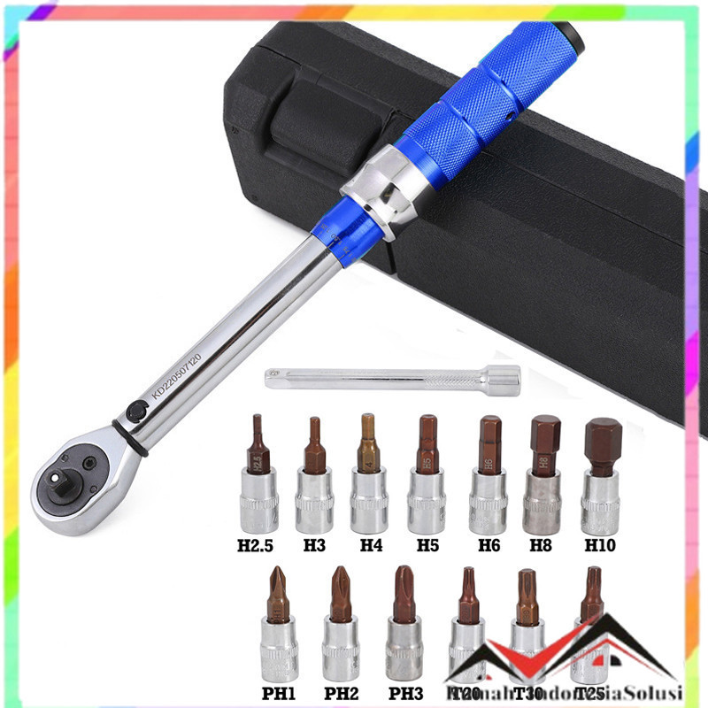 

- Benkai Set Kunci Ratchet Torque Wrench 2-24N.m 15 PCS - B2-24 -