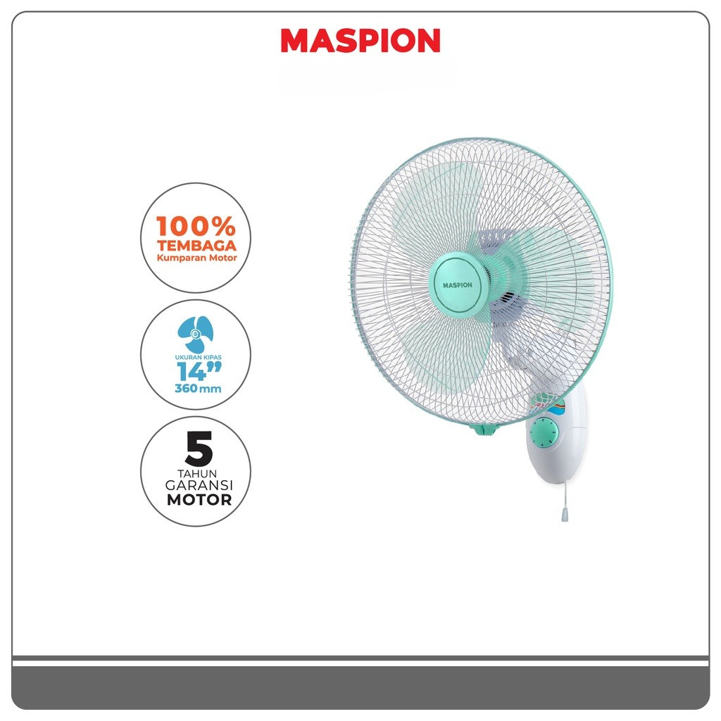 MASPION Wall Fan MWF 37 K MWF37K Kipas Angin Dinding 14in 14inch 14 Inch