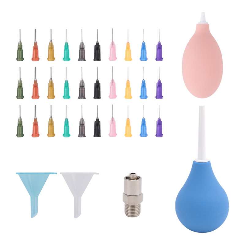 

A55F- Precision Tip Applicator Bottle Metal For Pottery Glaze Sliding Tail Pottery Glaze Squeeze Bottle For Clay Supplies