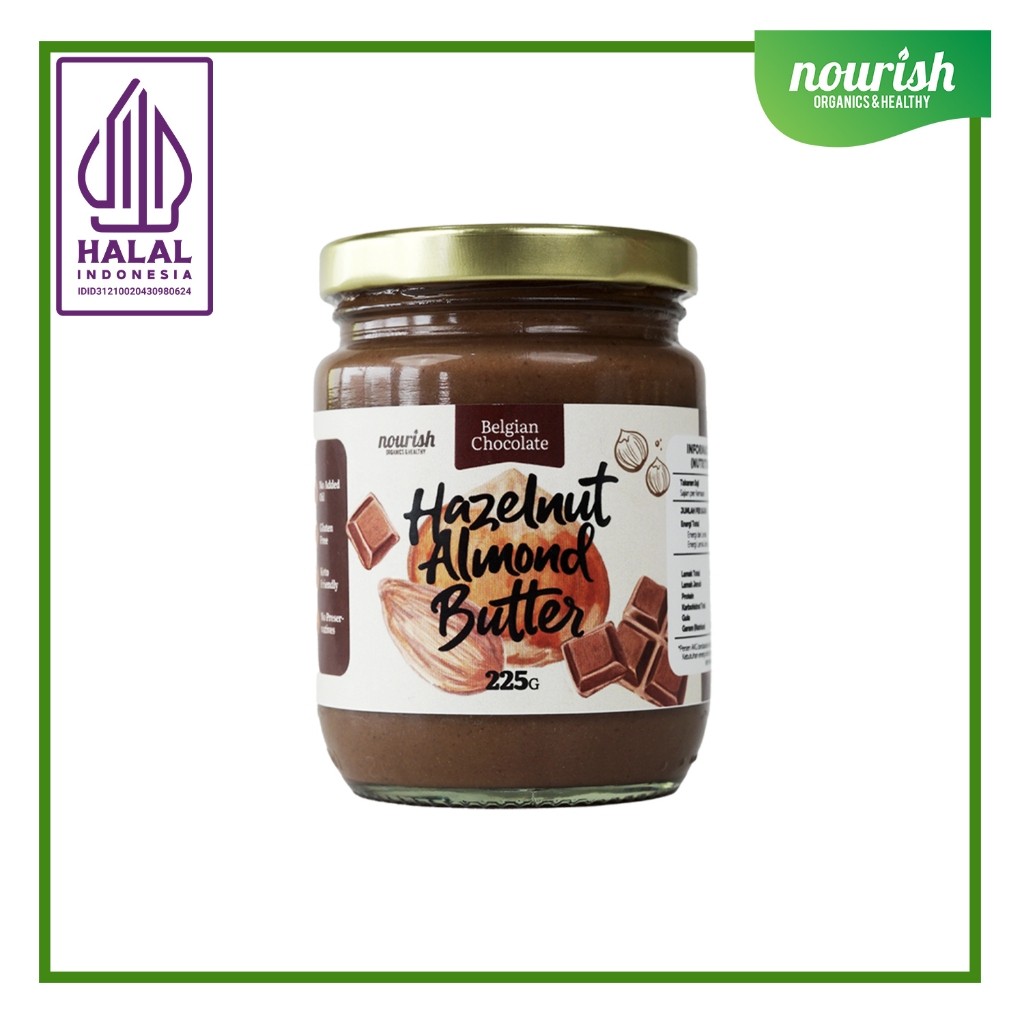 

Nourish Belgian Chocolate Hazelnut Almond Butter - 225 Gr
