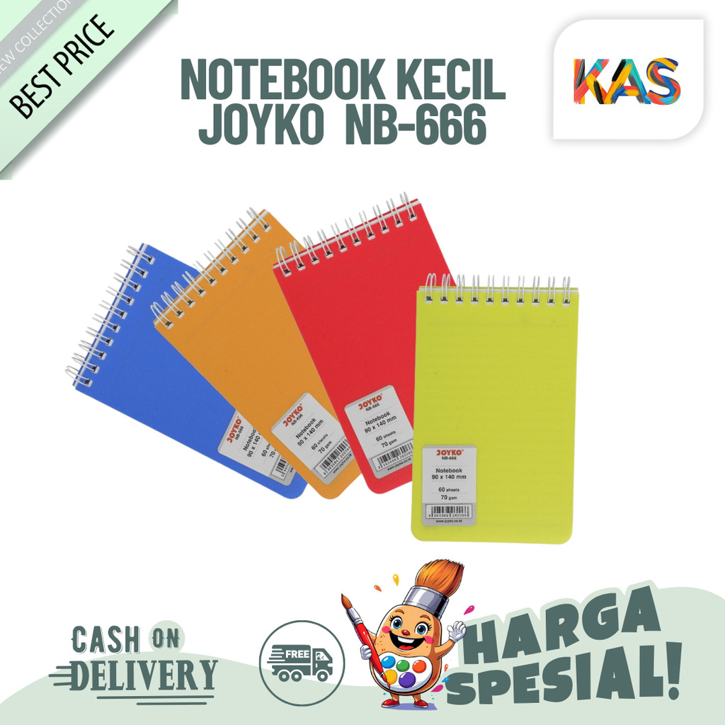 

Notebook Kecil Joyko NB-666 Ukuran A6 Bergaris Buku Agenda Catatan Saku Ruled Diary Ring