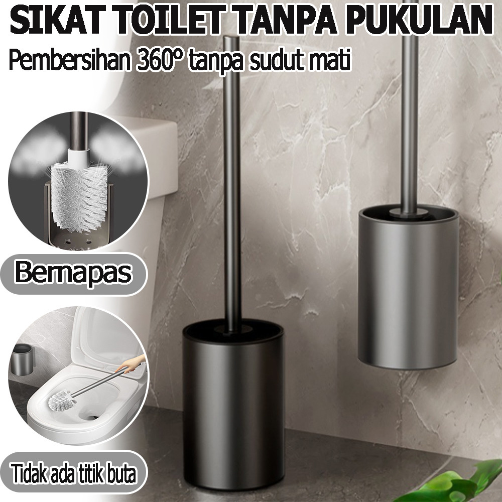 Sikat Bersih Tempat Toilet Aluminium Homeware Homeware Pembersih