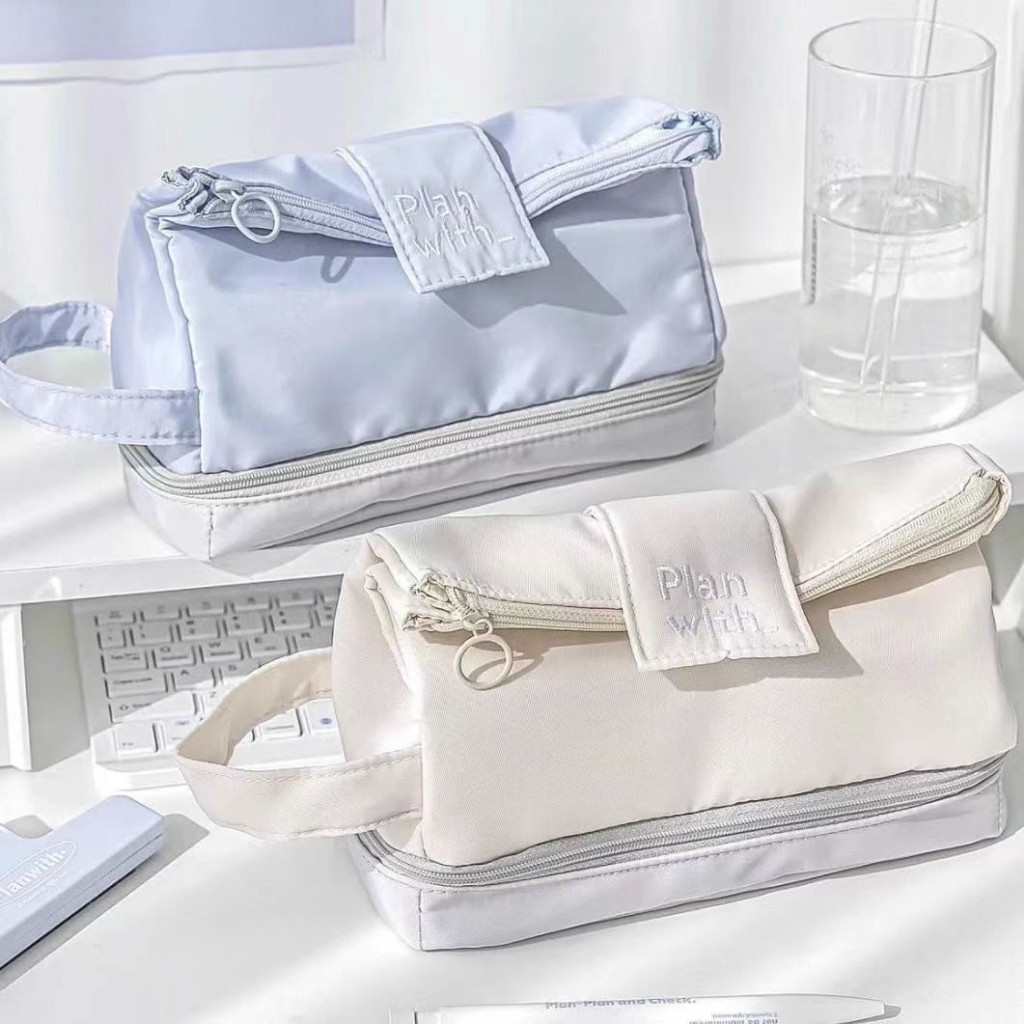 

[Artopia] Tepak Pensil Plan With Lipat Pencil Case Fold Double Layer 2 Kompartemen Besar