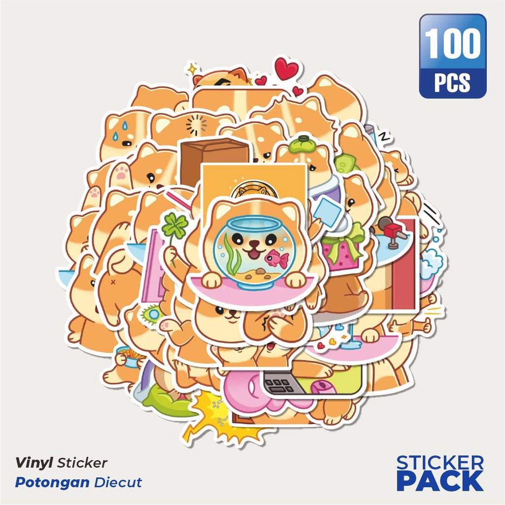 

Stiker Vinyl Stiker Kartun Funny Fixies Waterproof Aesthetic- Untuk Laptop, Motor, dan Helm - Paper Stationery Pack