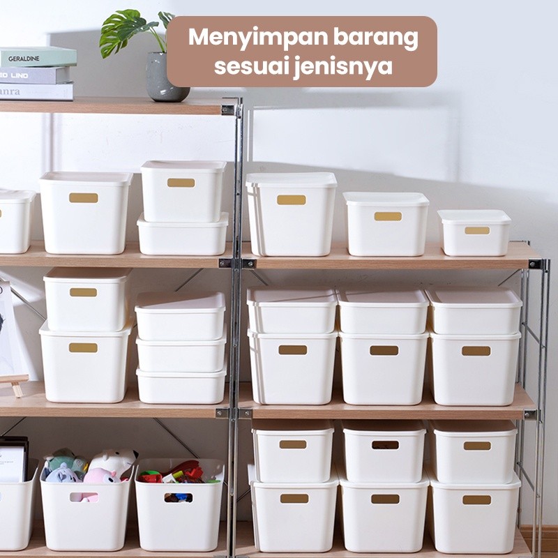 Kotak Penyimpanan Bin Pantry Serbaguna Keranjang Penyimpanan Storage Box HSB170