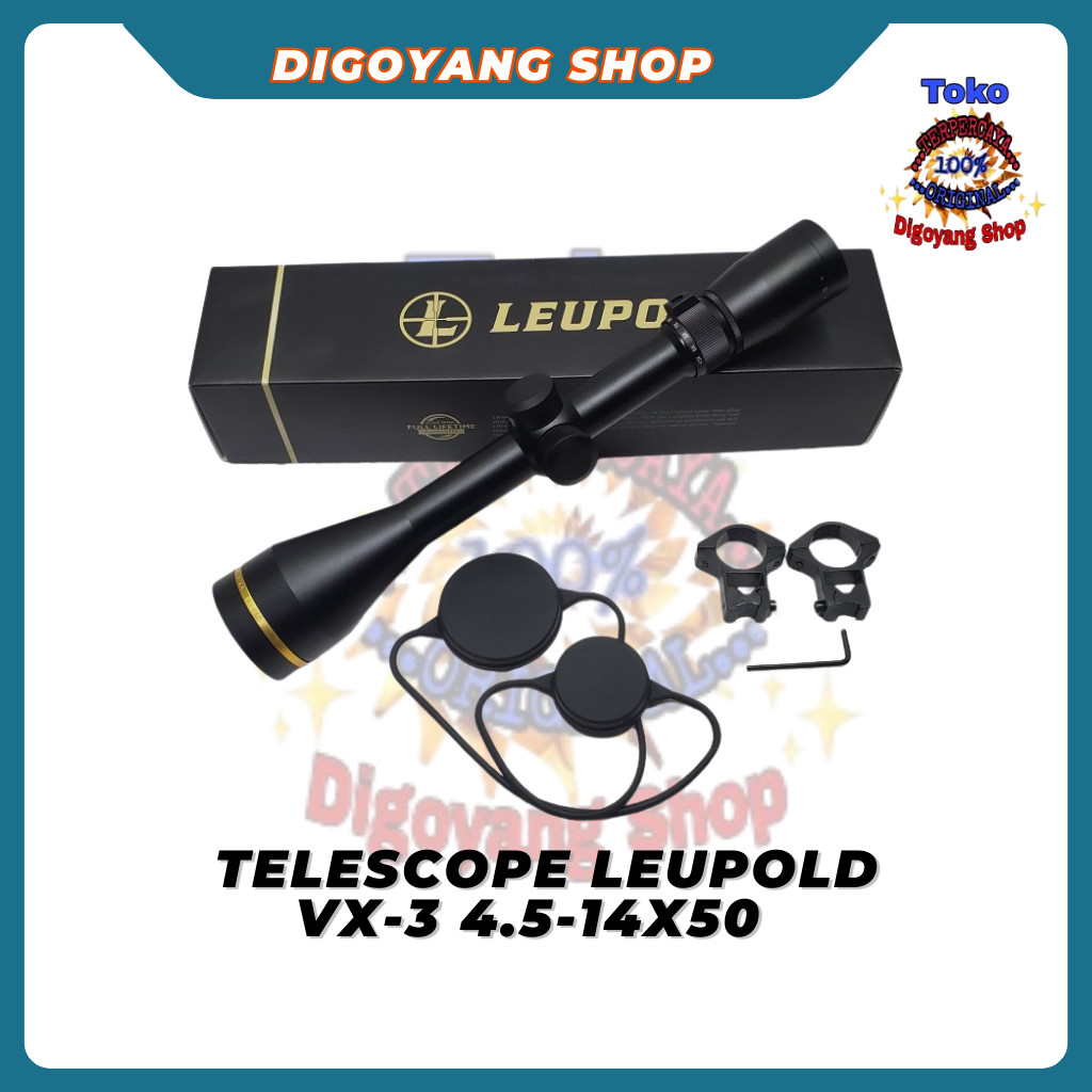 Telescope Leupold VX-3 4.5-14X50 Duplex Leupold 4.5-14X50 Tube 25 Tahan Getar