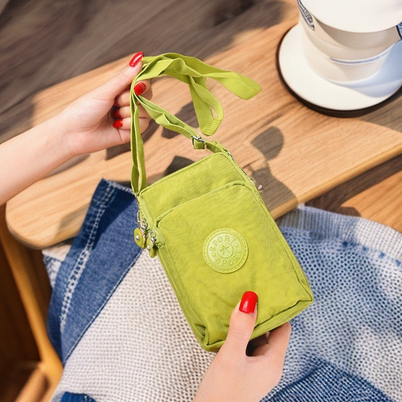 Tas Selempang Mini Cewek Waterproof Pouch Anti Air Dompet HP Handphone Sling Bag Nylon Import