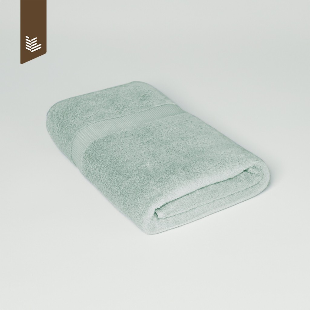 

Indolinen Bath Towel Handuk Mandi Motif Garis Gang Way Light Green 70x140cm 100% Cotton