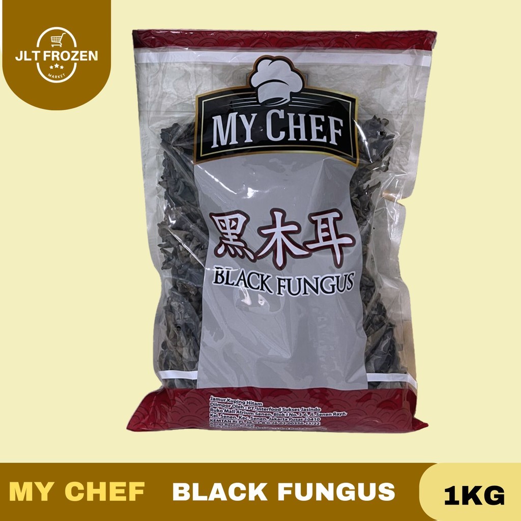 

My Chef Black Fungus Kering / Jamur Kuping Kering / Mushroom / Jamur Hitam / Bokji / Mokni / Lember 1 KG
