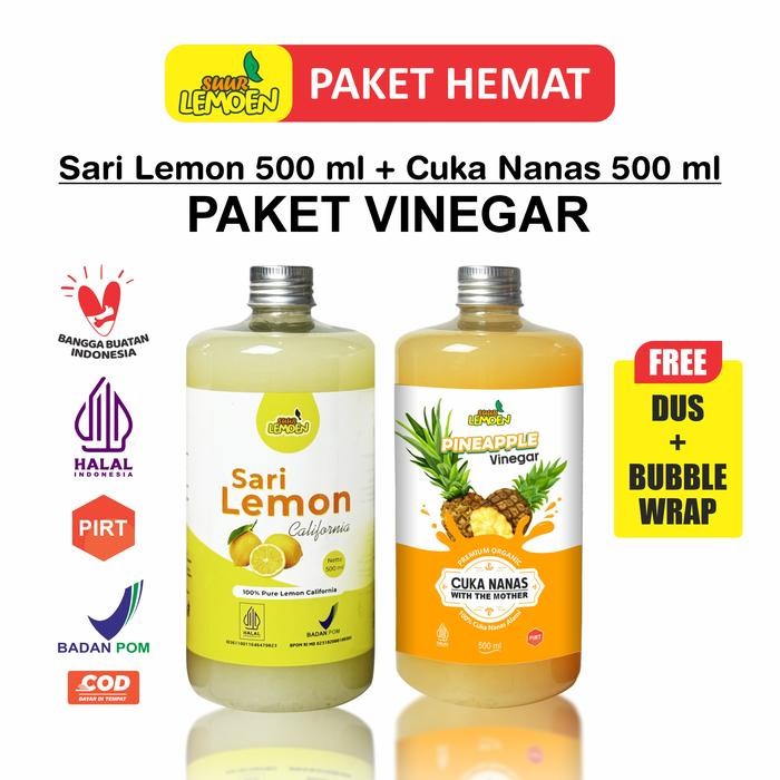 

HOT PRODUK SUUR LEMOEN Sari Lemon 500 ml dan Cuka Nanas With Mother 500 ml - SAR_500+NAS_500