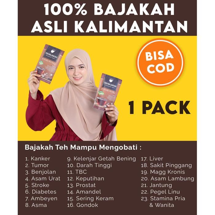 

Teh Celup Bajakah Asli Kalimantan Akar Kayu Bajakah Sehatin - 1 Pack Terlaris