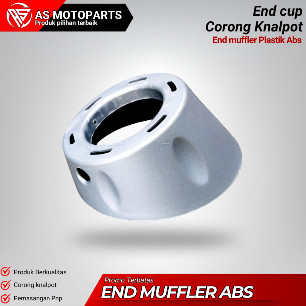 END MUFFLER PLASTIK ANTI PANAS VARIO CORONG KNALPOT MIO TUTUP KNALPOT END MUFLLER CMS KNALPOT