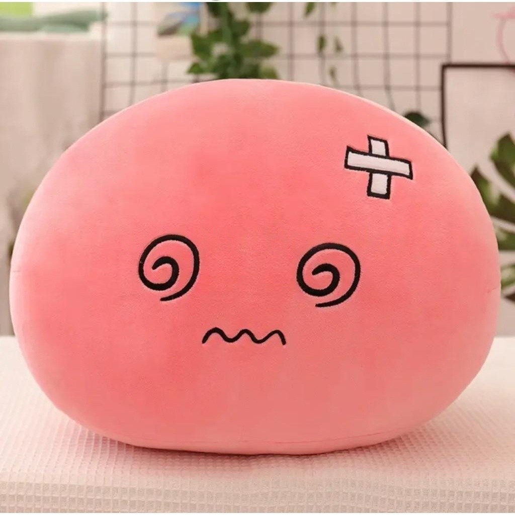 Boneka bantal Rimuru Slime Tempest Ball Pillow Ukuran 35 cm Boneka Rimuru Slime KirbyTempest Ball Pi