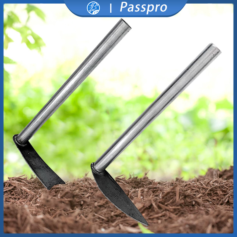 Cangkul Kecil Gagang Panjang Kokoh Cangkul Besi Kecil Anti Patah Cangkul Gagang Besi Alat Berkebun