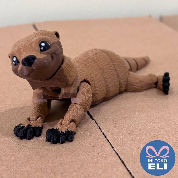 "TNKSYU" -  TERLARIS Otter Bergerak Figur Koleksi & Dekorasi Lucu Toy - Baby