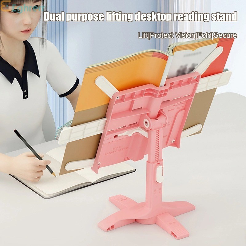 

New Eeghrerro Rak Bacaan yang Dapat Diangkat Penyangga Buku Rak Buku Bacaan Anak Book Stand Reading Holder Pembatas Buku LipatPremium