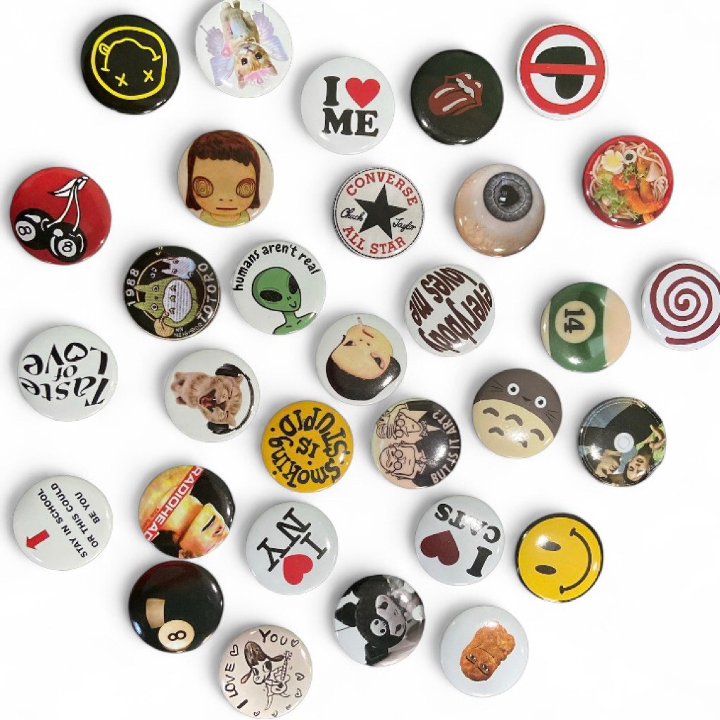 jhon - PIN TAS AESTHETIC | Button pin | Pin Button Aestethic | Bags Pin