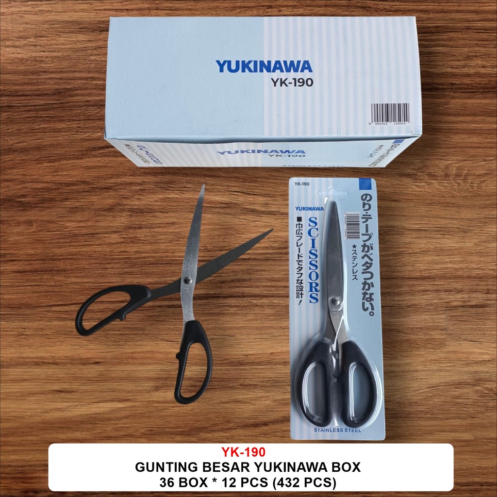 

Gunting stainless YUKINAWA Serbaguna Anti Karat Pisau Tajam