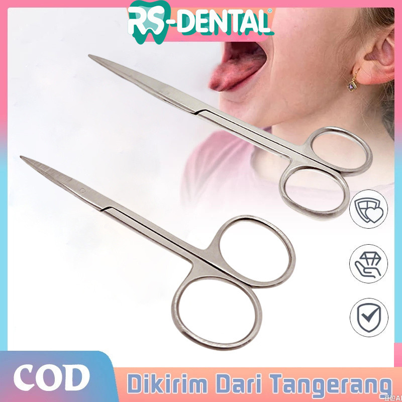 dental surgical scissors / gunting jaringan lurus / gunting bedah gigi iris scissor/ /gunting iris /
