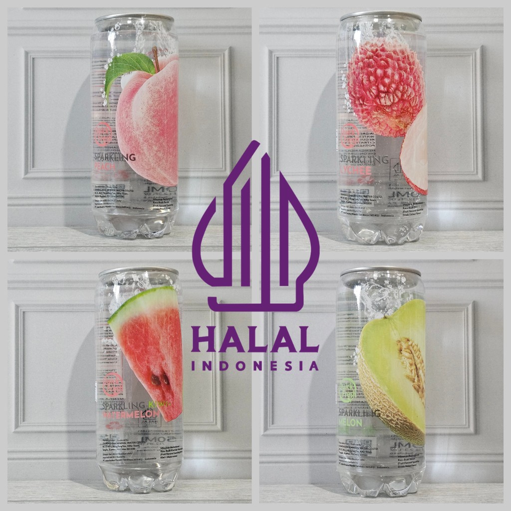 

Quick Fresh Fruit Sparkling Drinks 350ml / Bersoda Rasa Kiwi+Watermelon | Peach | Melon | Lychee