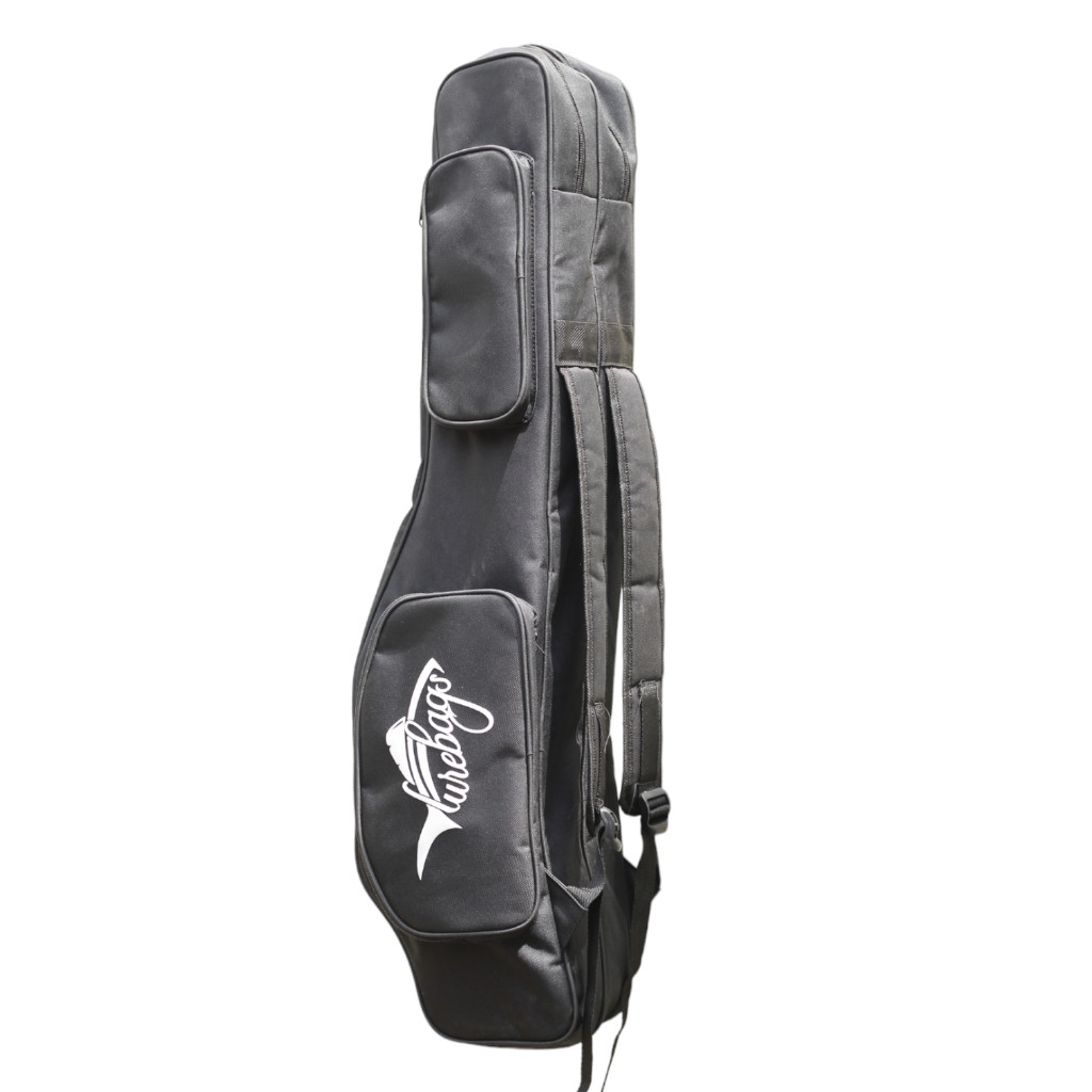 Tas Joran Pancing Bahan Terpal Truck Tebal Model Ransel Gendong Double 2 Ruang Lurebags