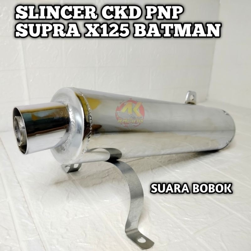 Slincer Knalpot SUPRA X125 Type Suara Bobok Knalpot Supra X 125 Suara Standar ORI Knalpot Supra 125