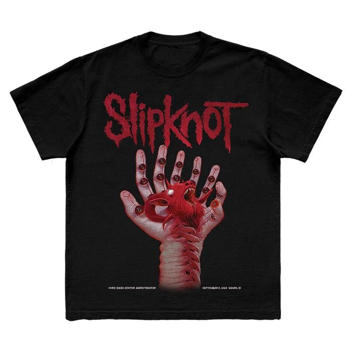 (COD) [Official Slipknot] 2024 Tour Nampa T-Shirt - Merchandise Original Resmi - S