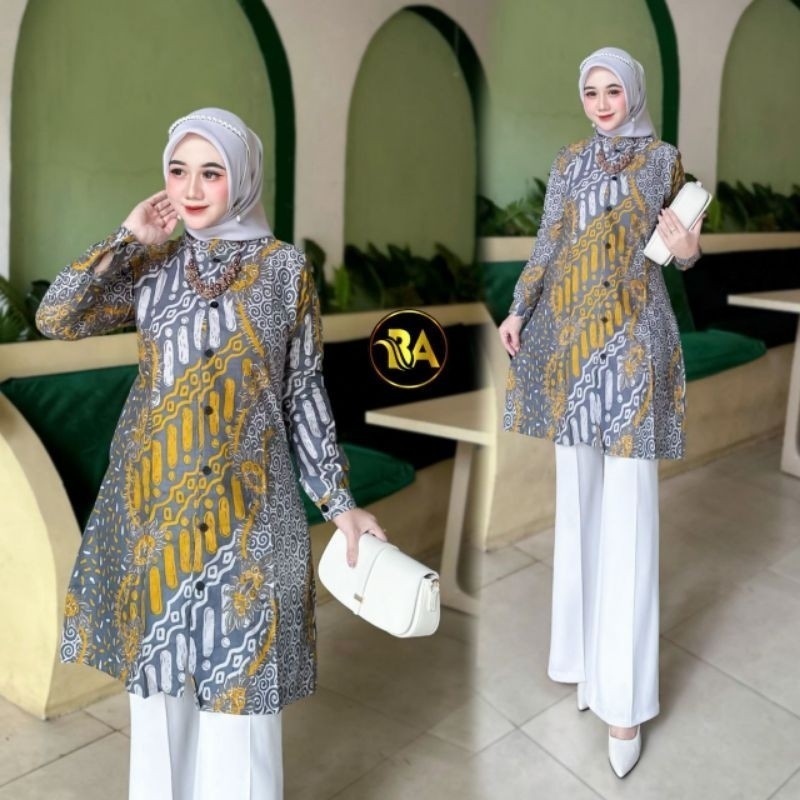 Atasan Tunik Batik Wanita Tunik Batik Jumbo Tunik Batik Couple
