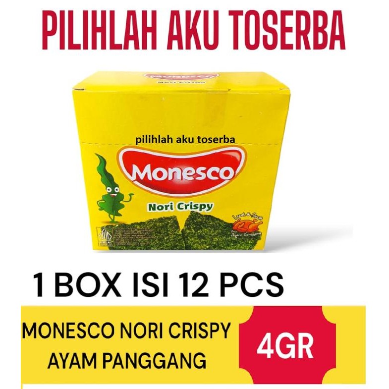 

Monesco Nori Crisy Ayam Panggang - ( HARGA 1 BOX )