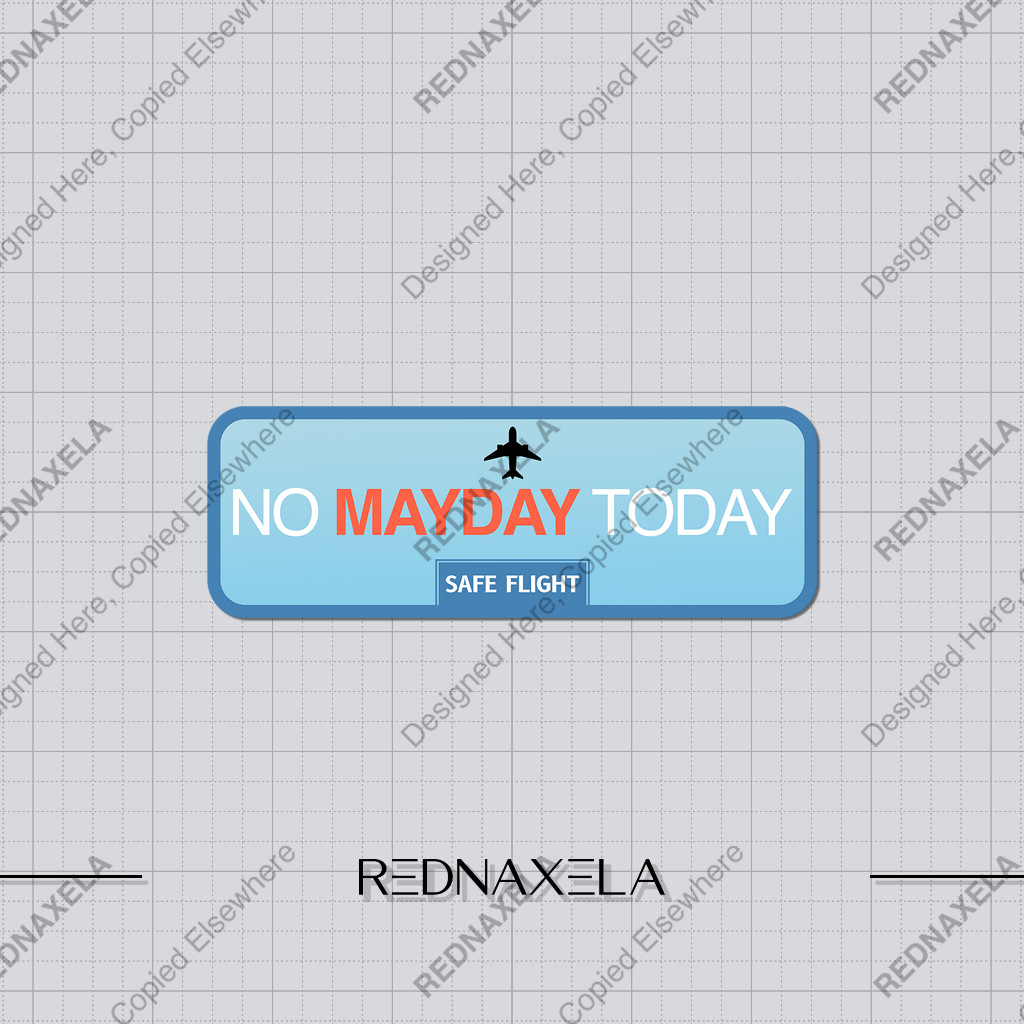 

Stiker Vinyl Stiker Koper No Mayday Today Travel Suitcase Sticker