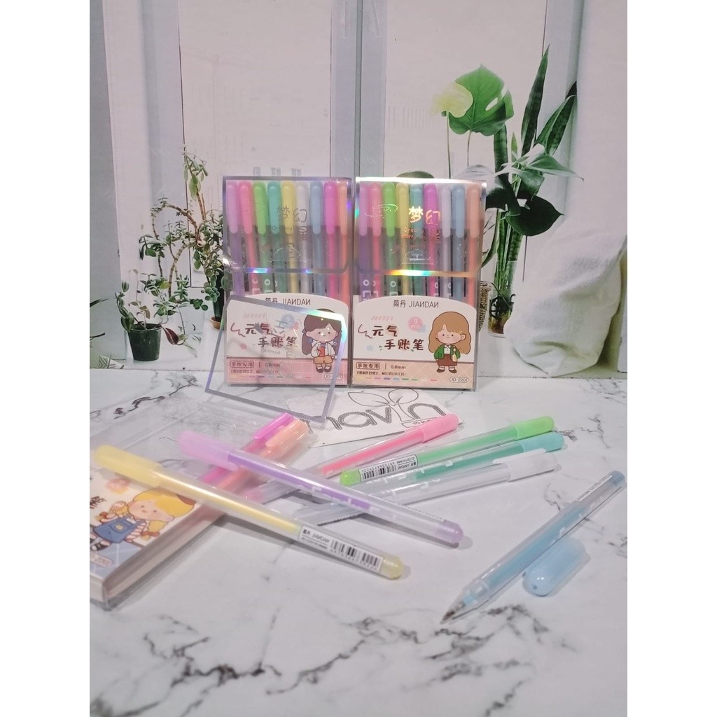 

PEN GEL 6 WARNA PASTEL CANDY JIANDAN / GEL PEN 6 WARNA / 9 WARNA