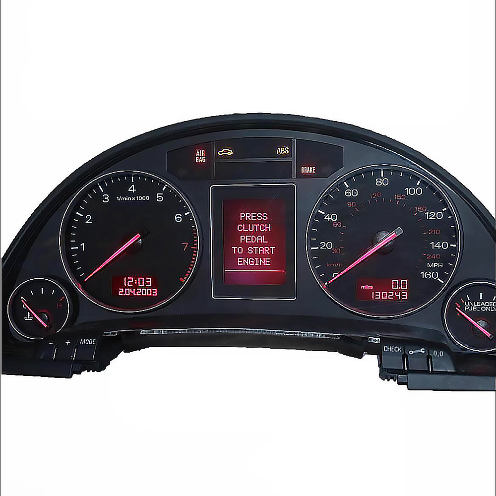 Car Screen Instrument Cluster LCD Screen Display For Audi A4 B6 B7 Dashboard Speedometer Digital Rep