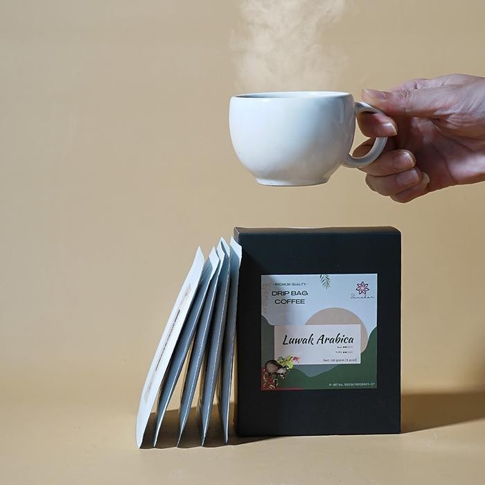 

[Promo] Luwak Coffee Drip Bag Box Arabica Specialty Kopi filter | Hampers Kado praktis - 5 pcs, Standar