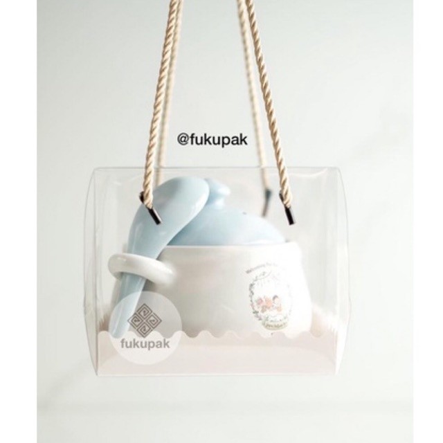 

Box Mika Tali (20pcs) 12x12 , 14x14 Kotak Souvenir Mini Cake Lapis | Clear Transparent Box