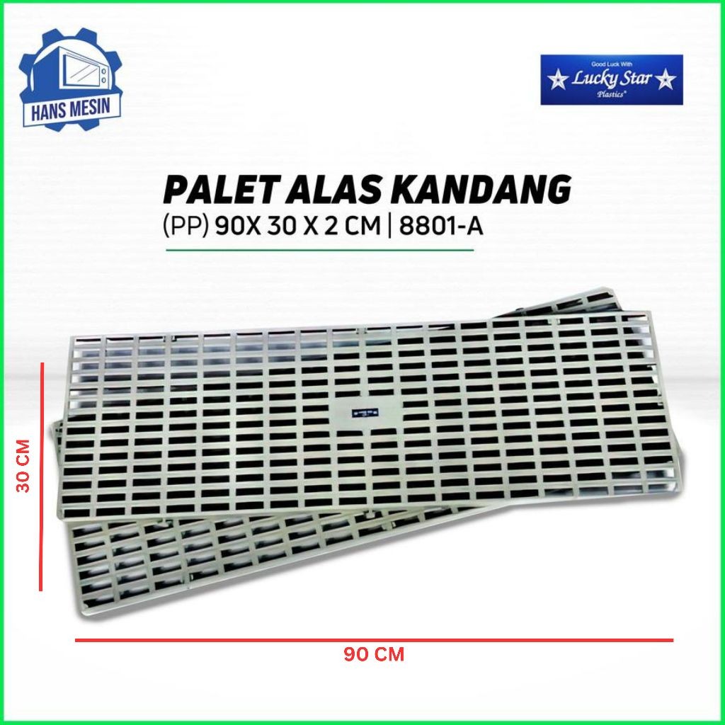 Palet plastik / Alas kandang / Tatakan / Pabrik / Gudang ( PP ) M