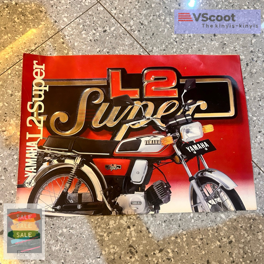 Brosur Pamflet Yamaha L2S L2 Super Original Baru Stok Lama Ex Dealer Resmi
