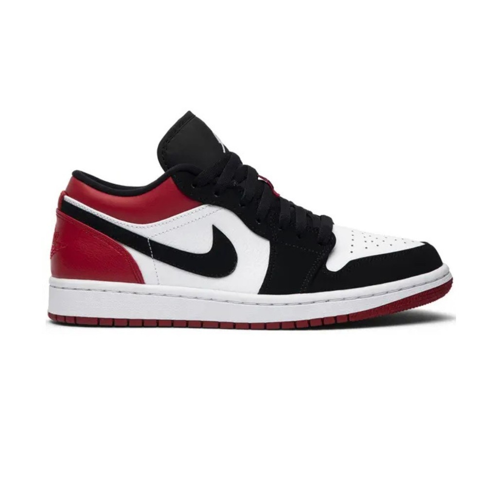 Nike Air Jordan 1 Low  Black Toe Wite Red