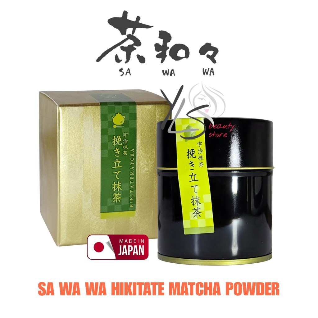 

SA WA WA HIKITATE UJI MATCHA POWDER 30g - BUBUK MATCHA KYOTO JEPANG PREMIUM CEREMONIAL GRADE