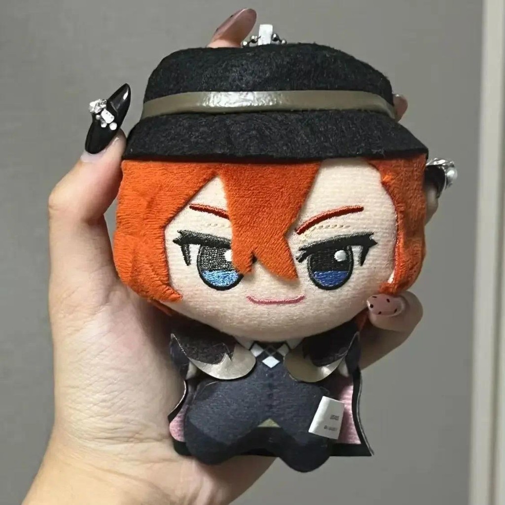 10cm Anime Ryunosuke Akutagawa Kunikida Doppo Adorable Printed Nunu Body Pendant Plush Cotton Doll P