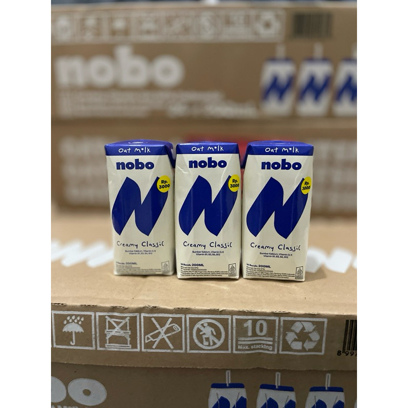 

Nobo Oat Milk ecer 1pcs Creamy Classic Oat 200ml Oatside Mini Susu Bahan Baking Adonan oatside sumber kalsium vitamin