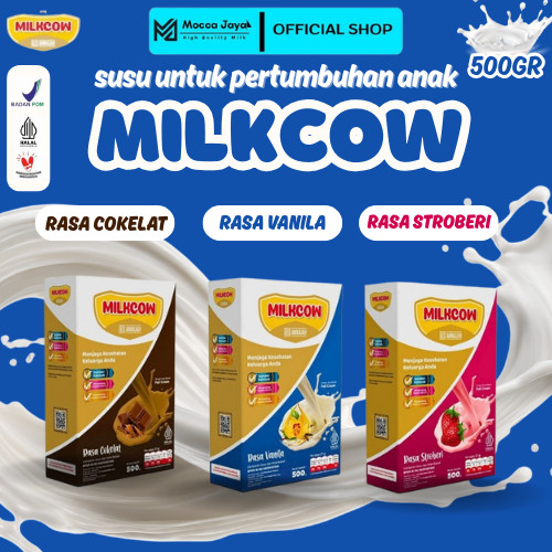 

MILKCOW SUSU SAPI BUBUK UNTUK PENAMBAH DAN PENGGEMUK BADAN NAFSU MAKAN UNTUK PERTUMBUHAN ANAK COCOK UNTUK SEGALA USIA 3 RASA FAVORIT