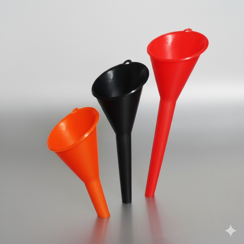 Corong Oli Panjang Ramping – Corong Minyak Plastik Multifungsi Motor Mobil