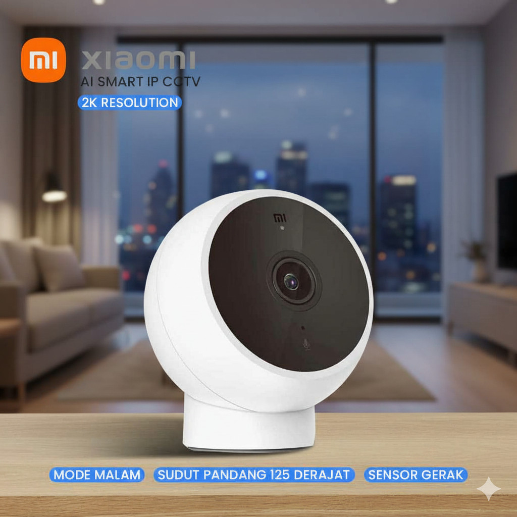 COD Set Lengkap Alat Camera Kamera CCTV Wifi 2K Mode Malam Indoor Outdoor Sensor Gerak AI Smart IP S