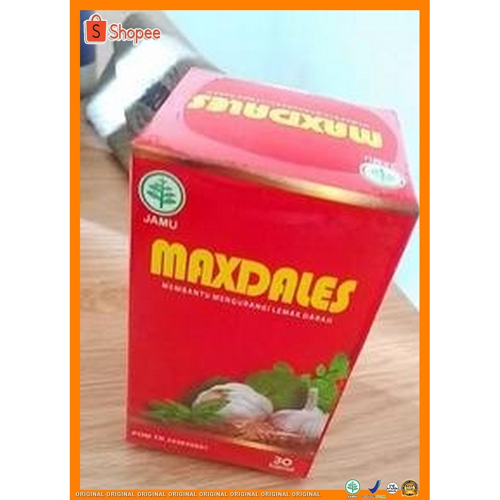 Original MAXDALES Original / asli maxdales Obat Herbal Alami Stroke Ringan Berat Kolesterol Darah Ti